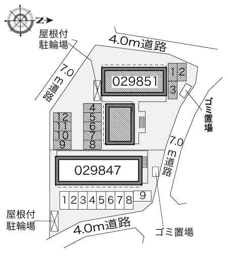 ★手数料０円★海老名市大谷北４丁目　月極駐車場（LP）